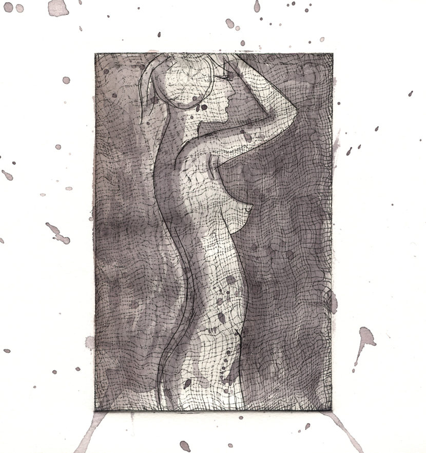 Indira-Cesarine-Girl-In-Silhouette-BW-2017-Intaglio-on-Cotton-Paper-with-Watercolor-LR.jpg
