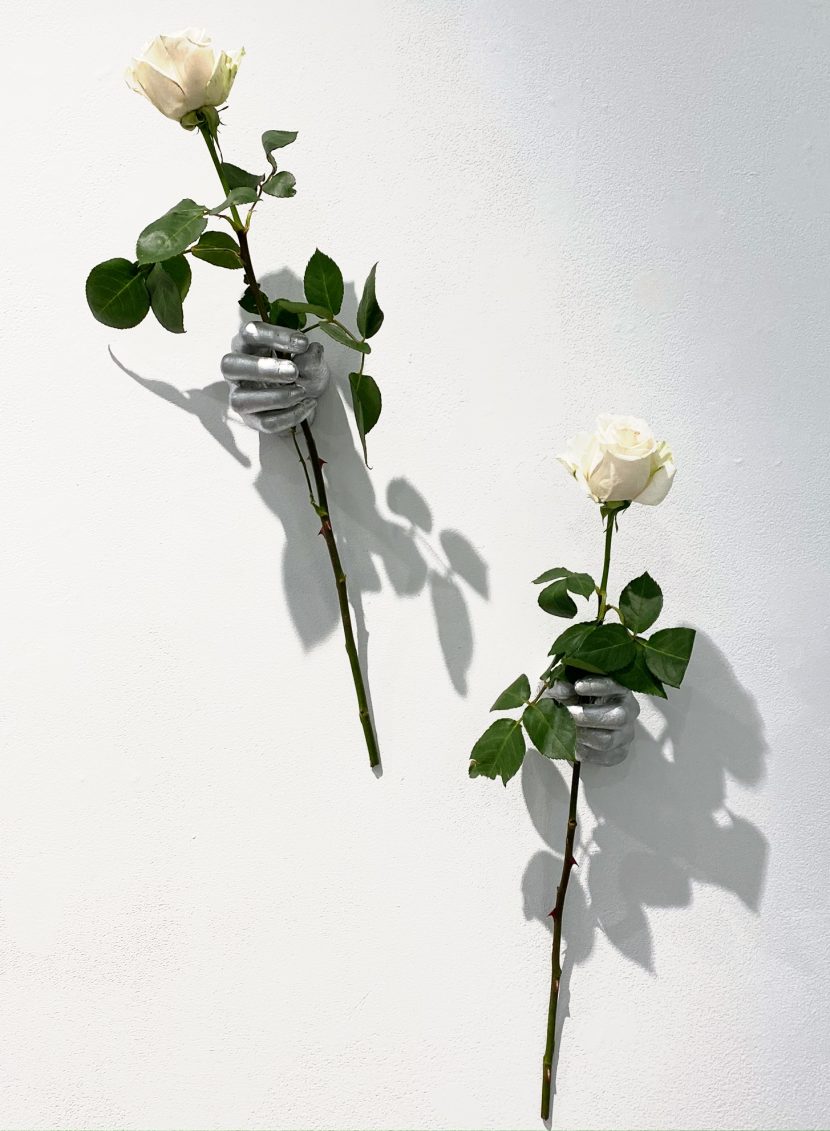 Indira-Cesarine-The-Labyrinth-Les-Mains-dArgents-Hand-Sculptures-in-Resin-with-Real-or-Fabric-Flowers.jpg
