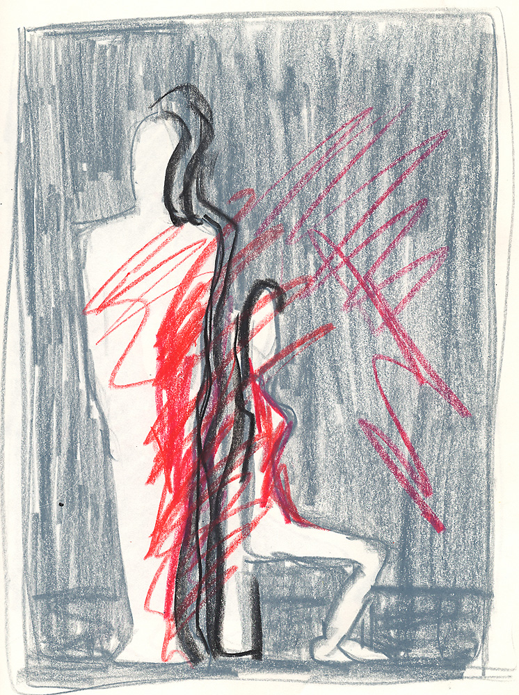 Indira-Cesarine-Sitting-and-Standing-Oil-Artist-Crayon-on-Paper-1988-lr.jpg