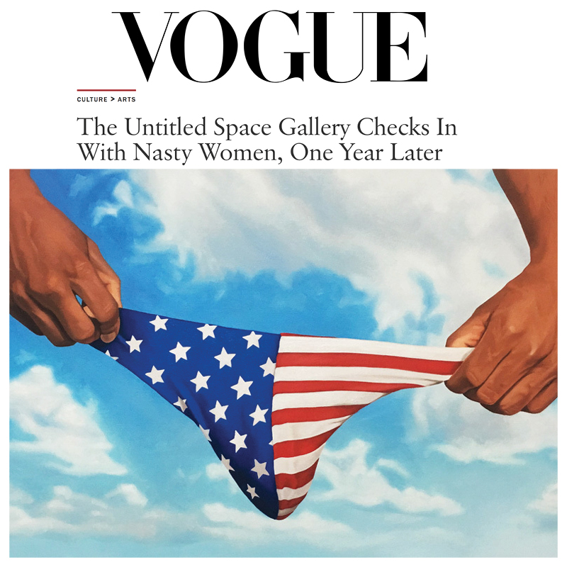 VOGUE feature on The Untitled Space gallery, Indira Cesarine
