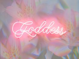 "YOU ARE A GODDESS" NEON SCULPTURE – Indira Cesarine