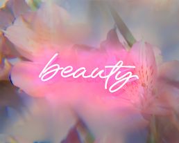 "I SEE BEAUTY" MIXED MEDIA NEON SCULPTURE – Indira Cesarine