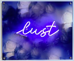 "VIOLET LUST" MIXED MEDIA NEON SCULPTURE – Indira Cesarine